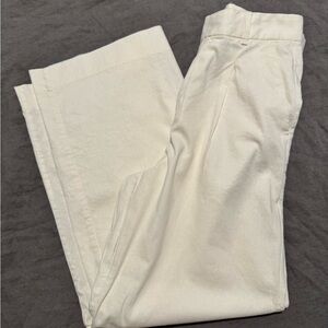 Banana Republic Cream Wide Leg Trousers